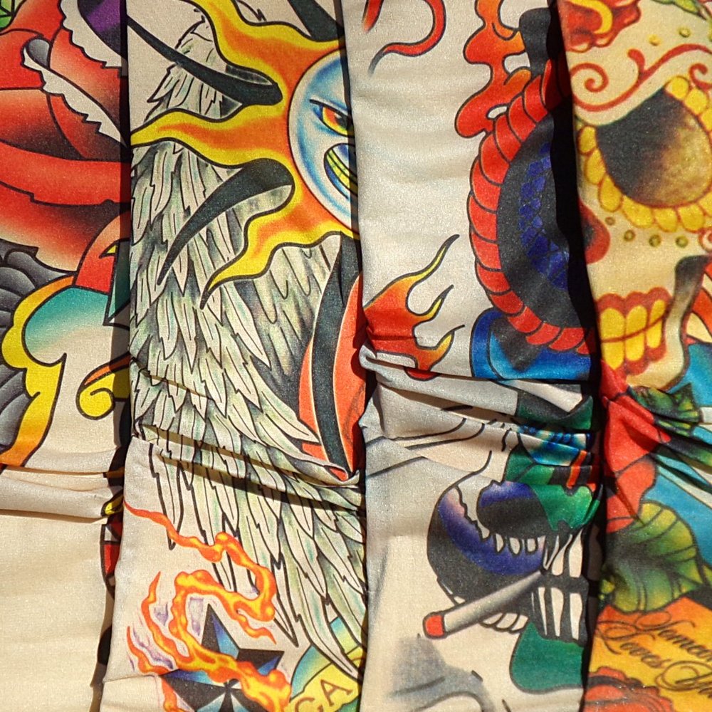 Rocker and Biker Tattoo Sleeve